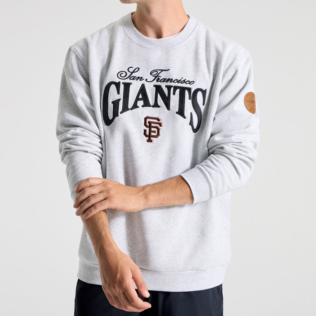 Men's San Francisco Giants lululemon Heathered Core Ultra Light Grey Steady State Sweatshirt