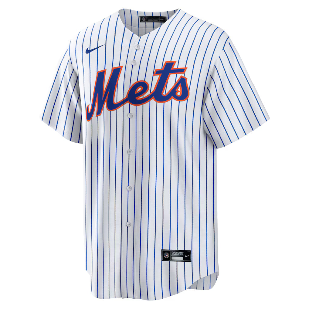 Men's New York Mets Jacob deGrom White Home Replica Player Name Jersey